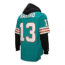 Zennovawear Dan Marino Miami Dolphins Player Name & Number Hoodie Legacy Jersey - Aqua
