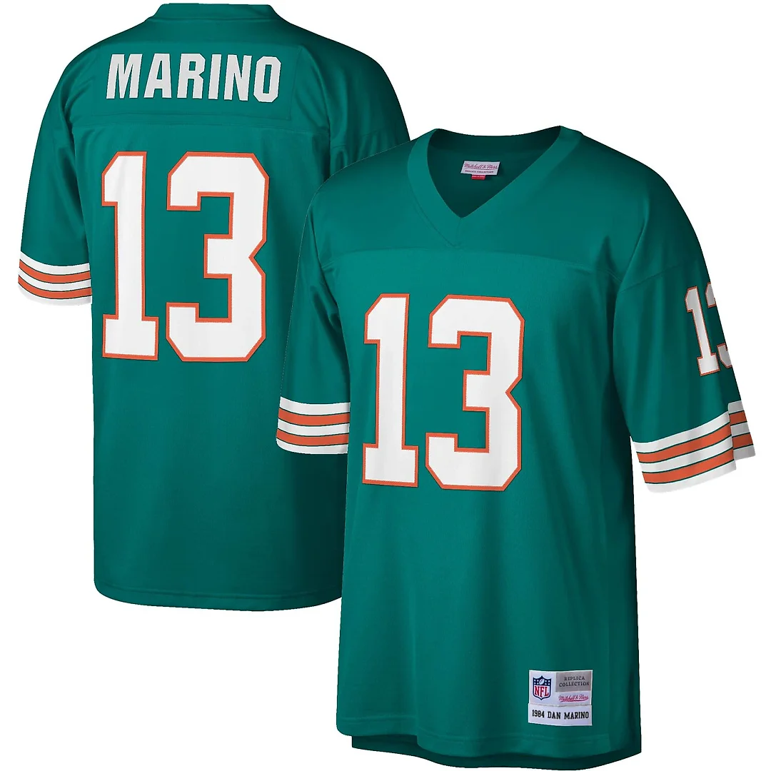 Zennovawear Dan Marino Miami Dolphins Legacy Replica Jersey - Aqua