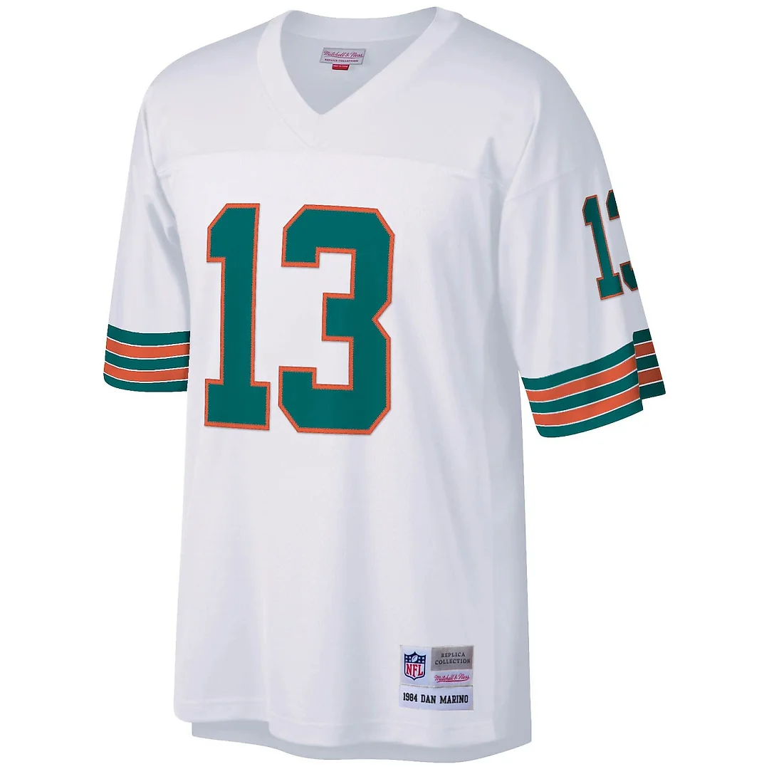 Zennovawear Dan Marino Miami Dolphins Big & Tall 1984 Retired Player Replica Jersey - White