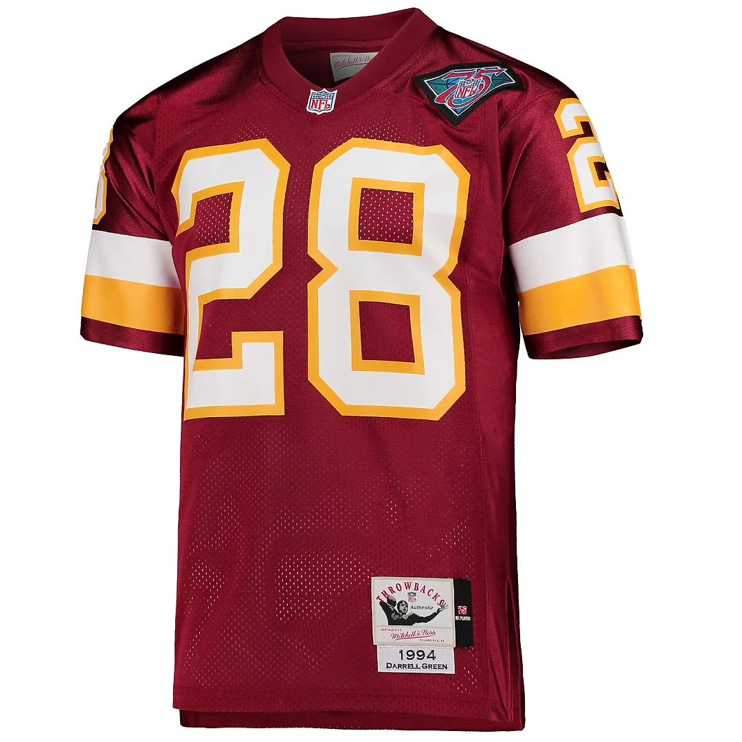 Zennovawear Darrell Green Washington Football Team 1994 Authentic Throwback Retired Player Jersey - Burgundy