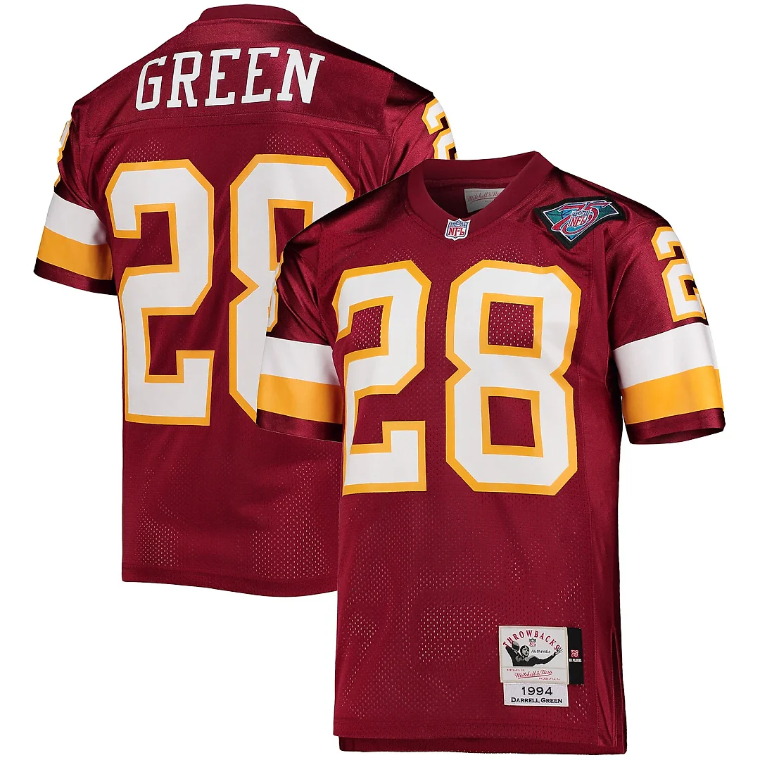 Zennovawear Darrell Green Washington Football Team 1994 Authentic Throwback Retired Player Jersey - Burgundy