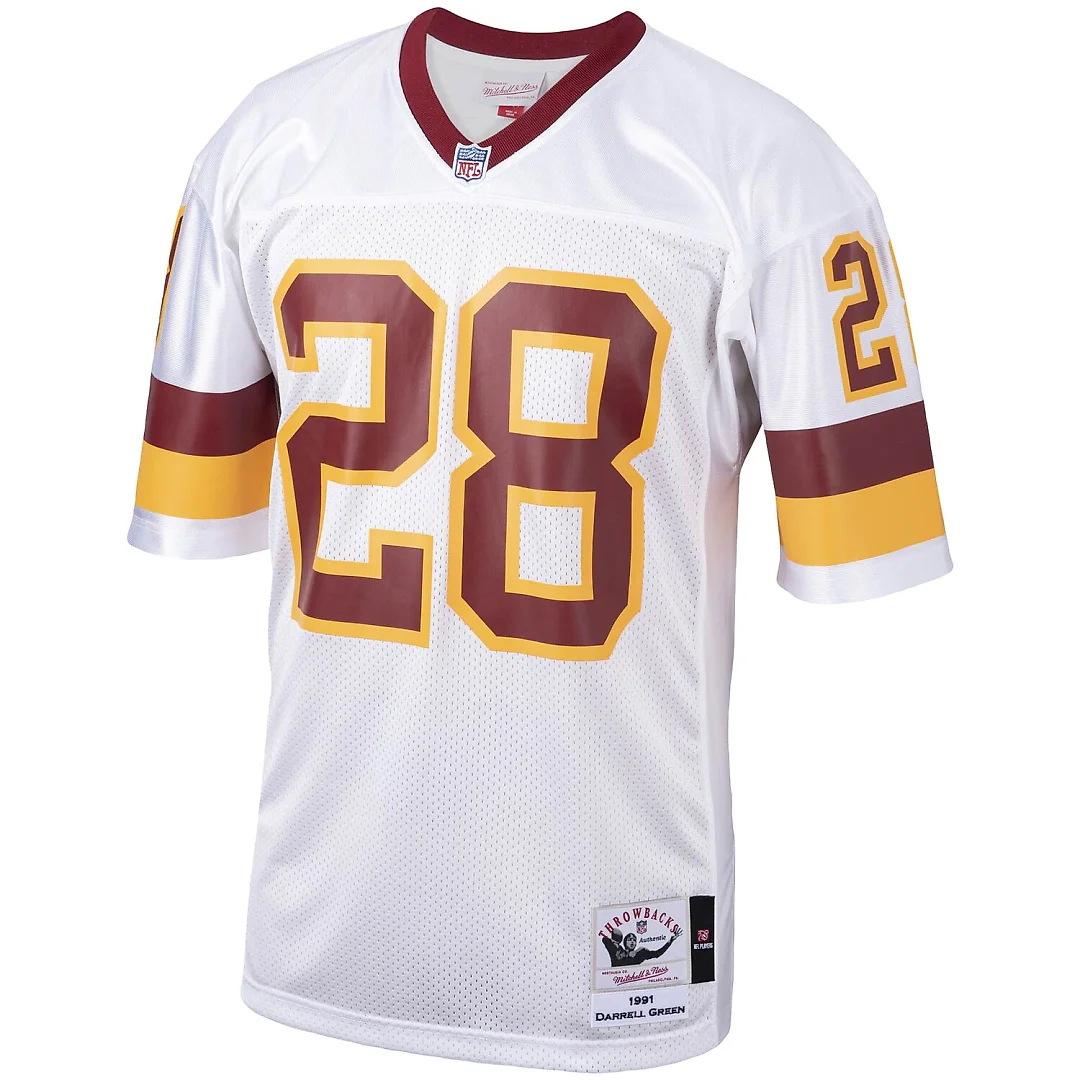 Zennovawear Darrell Green Washington Football Team 1991 Authentic Throwback Retired Player Jersey - White