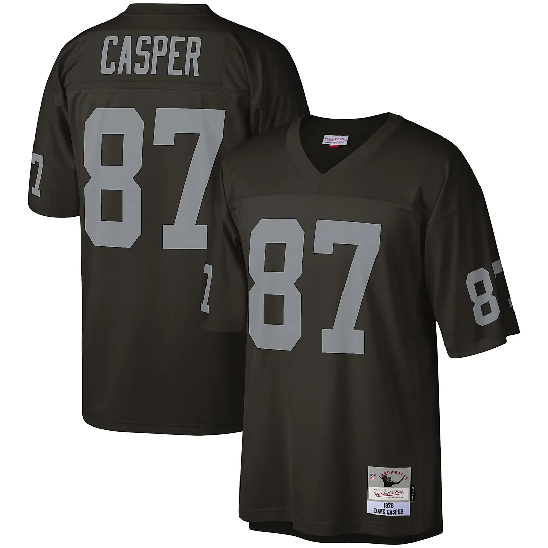 Zennovawear Dave Casper Las Vegas Raiders Legacy Replica Jersey - Black