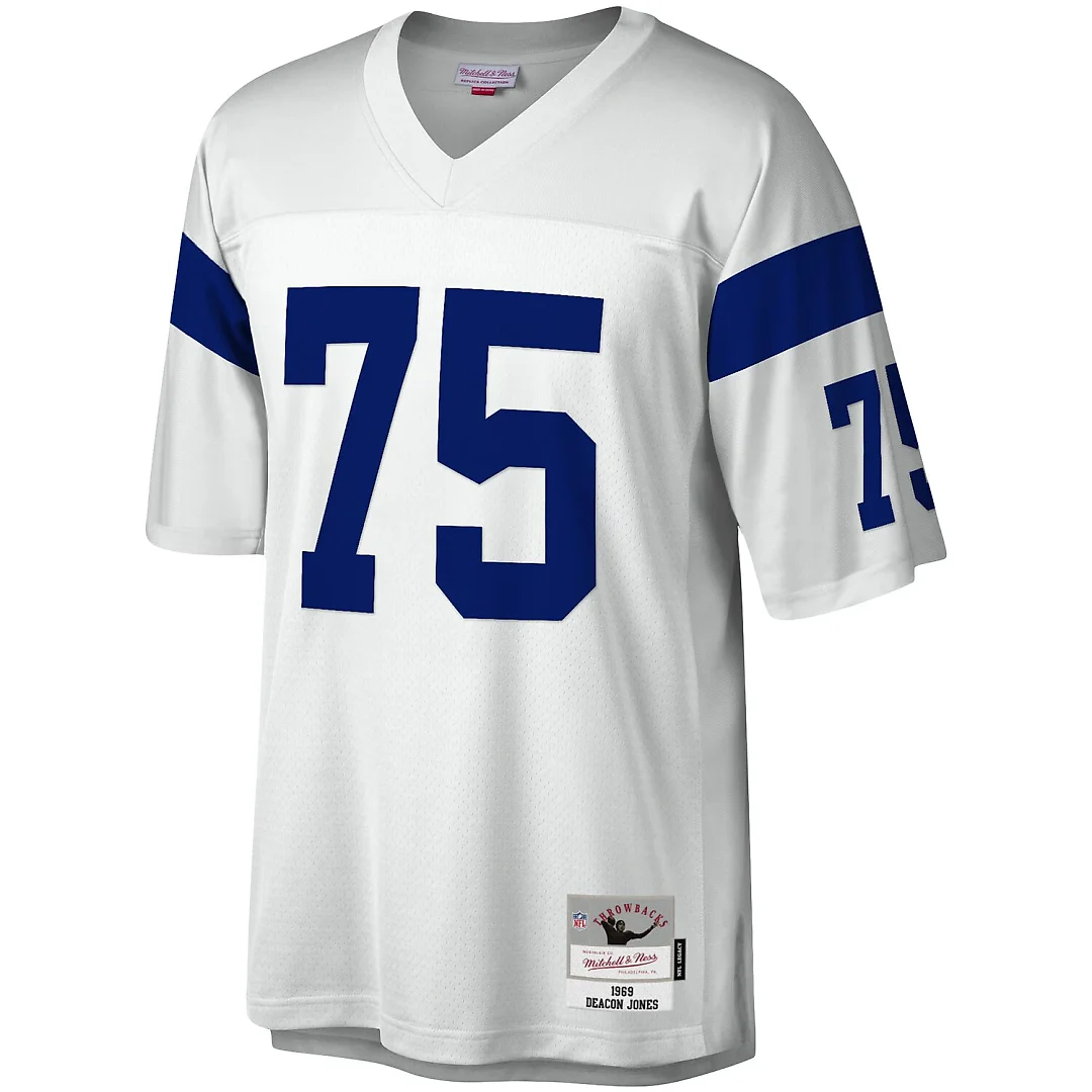 Zennovawear Deacon Jones Los Angeles Rams Legacy Replica Jersey - White