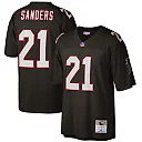 Zennovawear Deion Sanders Atlanta Falcons Big & Tall 1992 Retired Player Replica Jersey - Black