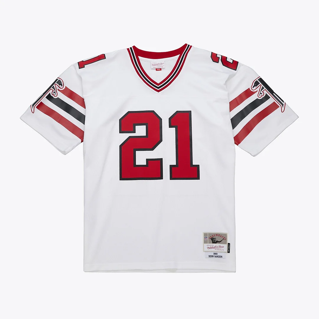 Zennovawear Deion Sanders Atlanta Falcons 1989 Legacy Replica Jersey - White