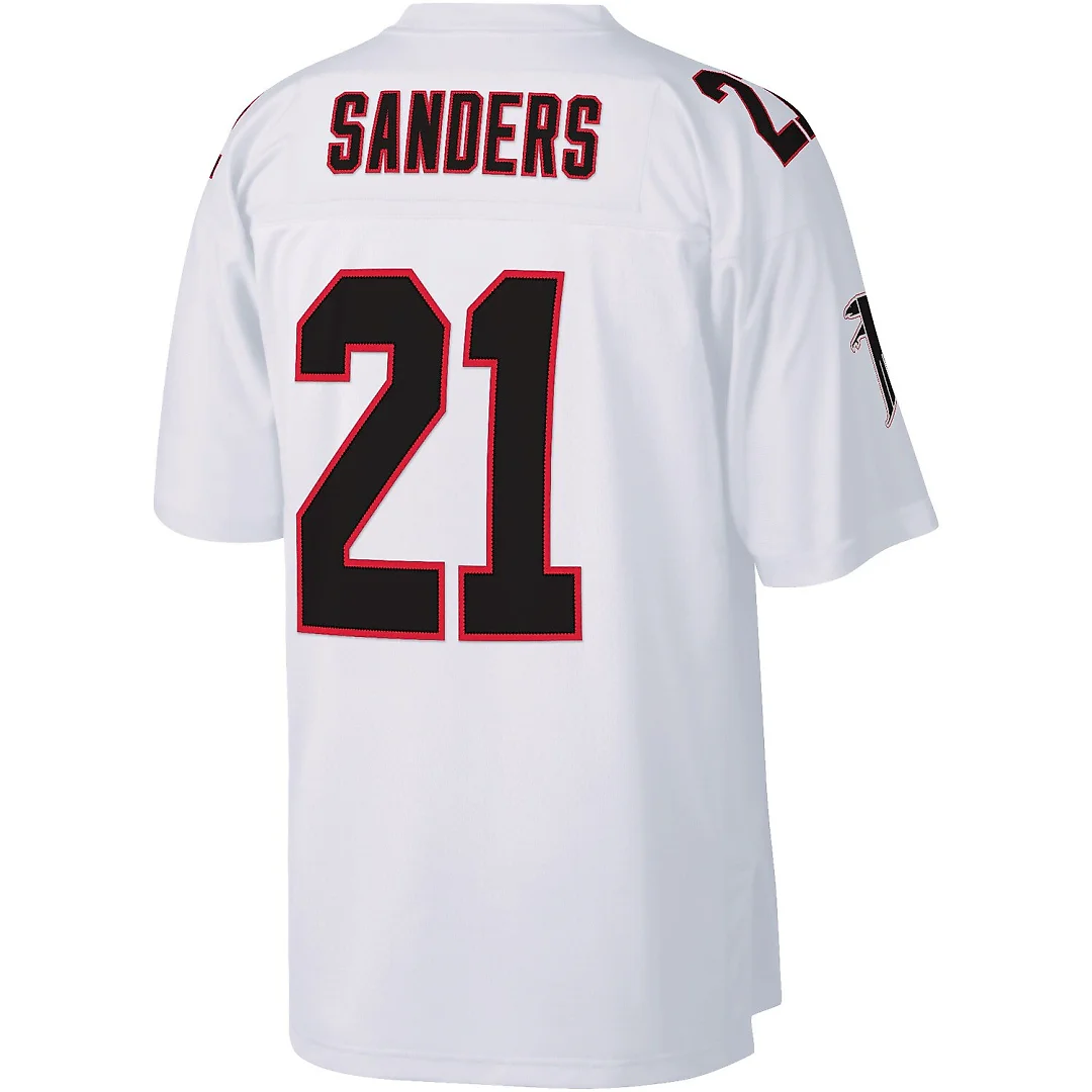 Zennovawear Deion Sanders Atlanta Falcons Legacy Replica Jersey - White