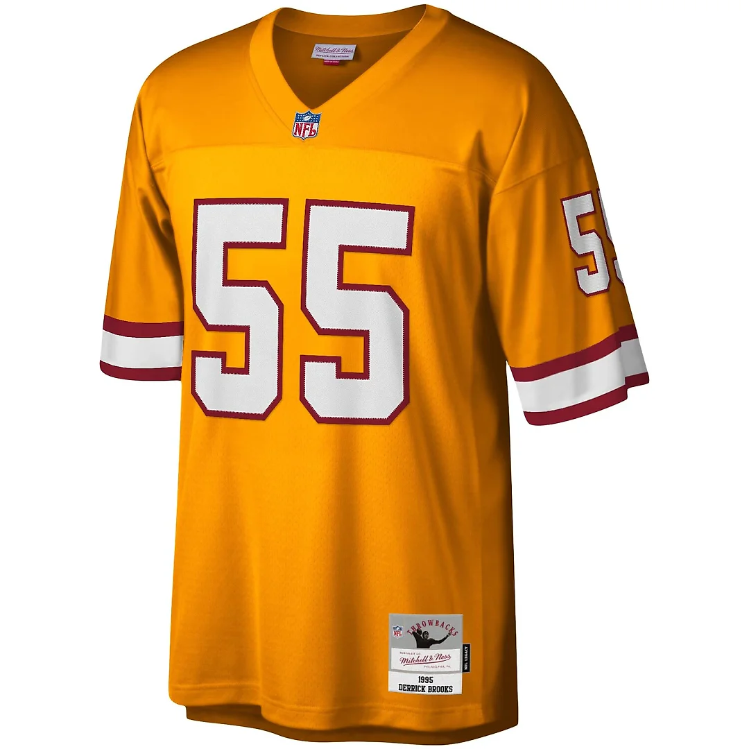 Zennovawear Derrick Brooks Tampa Bay Buccaneers Big & Tall 1995 Legacy Retired Player Jersey - Orange