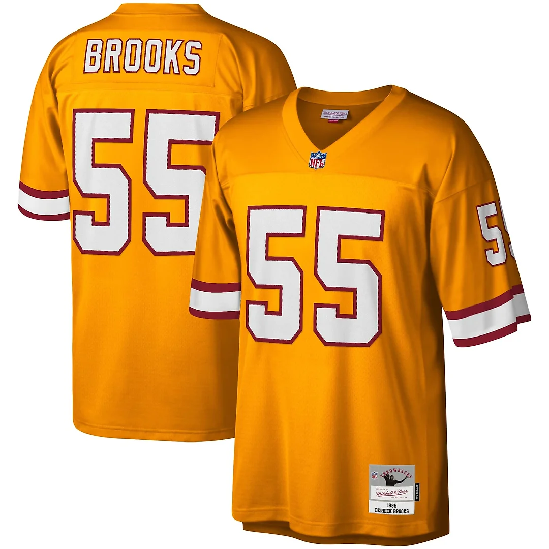 Zennovawear Derrick Brooks Tampa Bay Buccaneers Big & Tall 1995 Legacy Retired Player Jersey - Orange