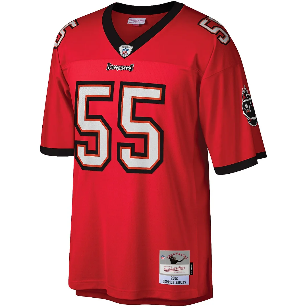 Zennovawear Derrick Brooks Tampa Bay Buccaneers Legacy Replica Jersey - Red