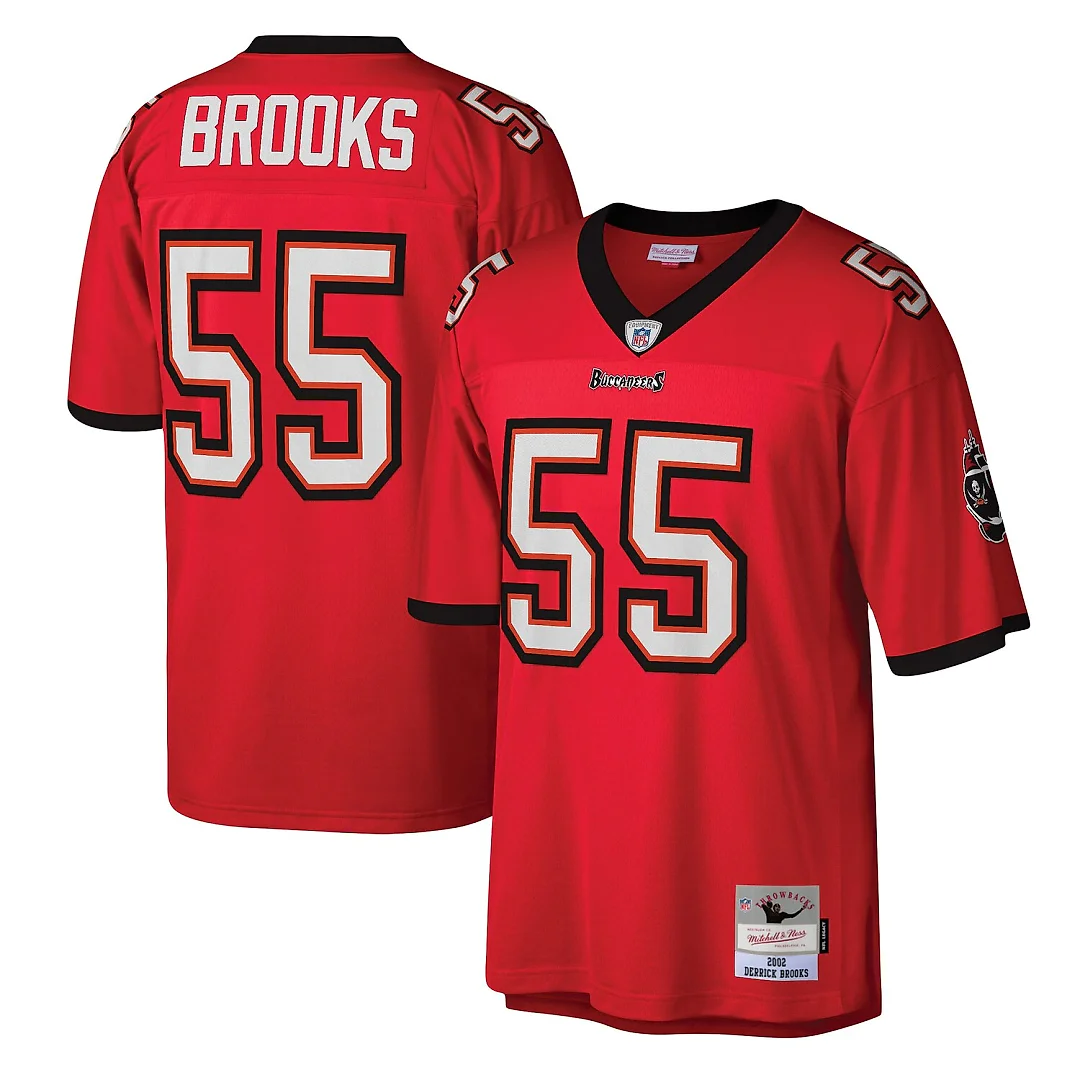 Zennovawear Derrick Brooks Tampa Bay Buccaneers Legacy Replica Jersey - Red
