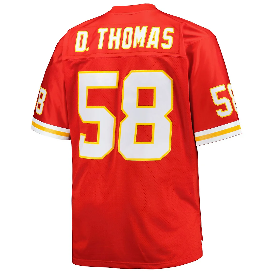 Zennovawear Derrick Thomas Kansas City Chiefs Big & Tall 1994 Retired Player Replica Jersey - Red