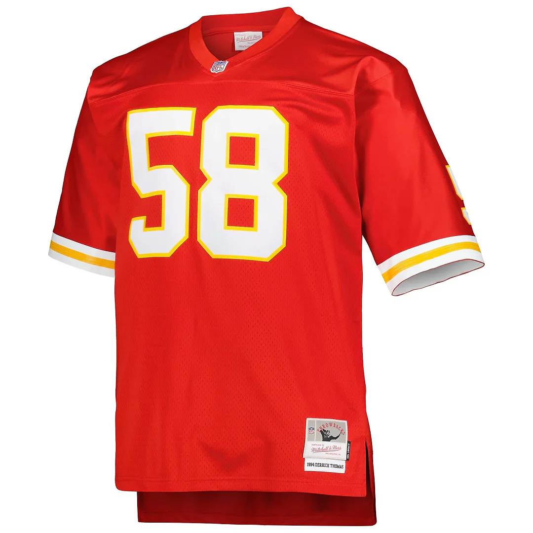 Zennovawear Derrick Thomas Kansas City Chiefs Big & Tall 1994 Retired Player Replica Jersey - Red