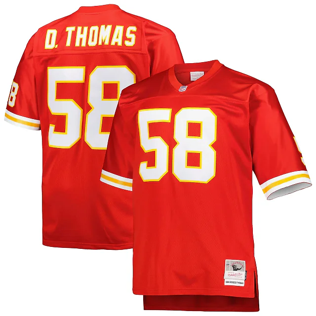 Zennovawear Derrick Thomas Kansas City Chiefs Big & Tall 1994 Retired Player Replica Jersey - Red