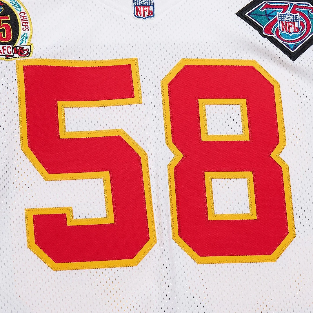 Zennovawear Derrick Thomas Kansas City Chiefs 1994 Authentic Throwback Retired Player Jersey - White