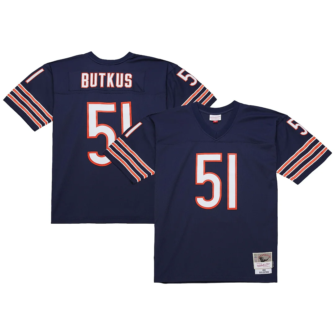 Zennovawear Dick Butkus Chicago Bears Legacy Replica Jersey - Navy