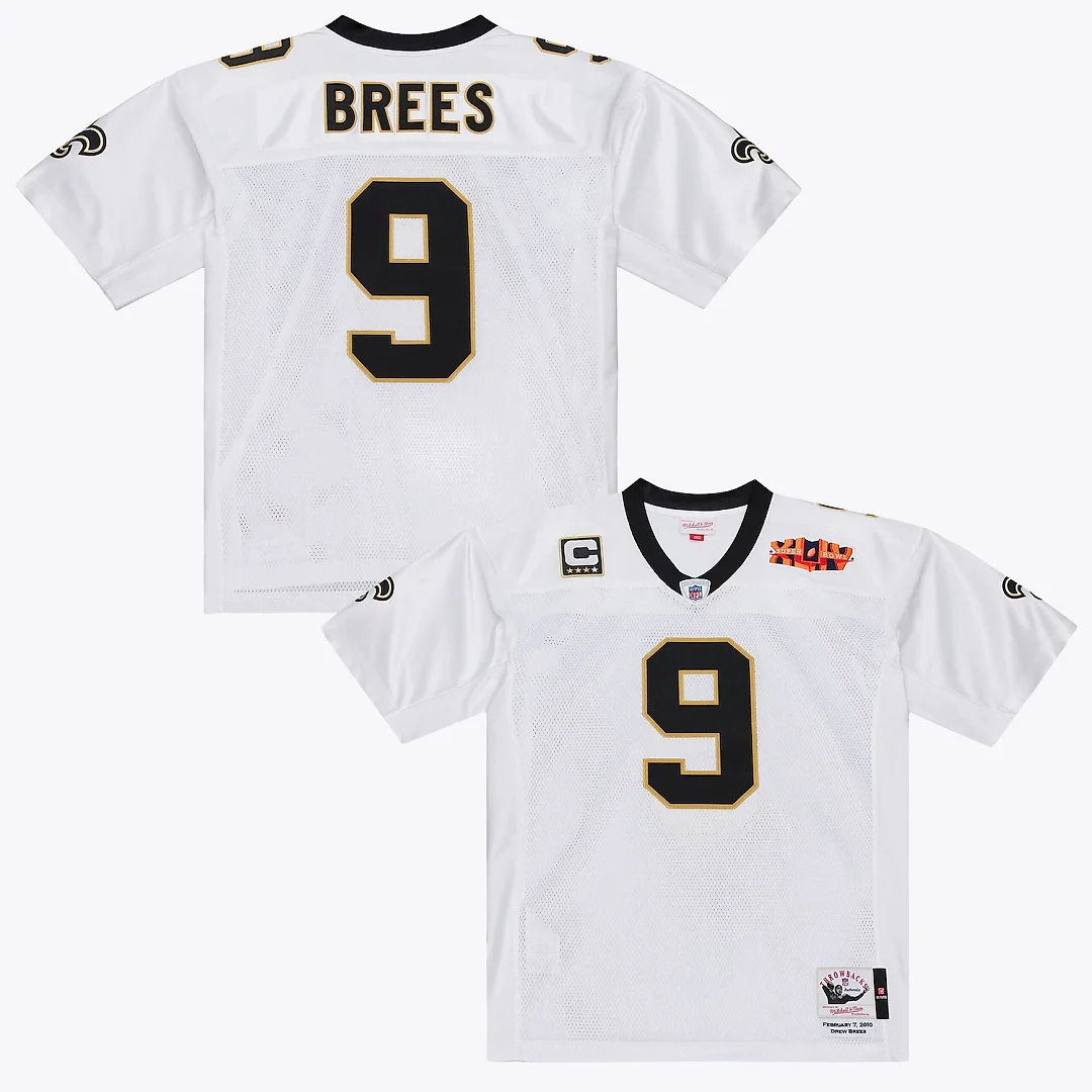 Zennovawear Drew Brees New Orleans Saints Super Bowl XLIV Authentic Jersey - White