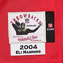 Zennovawear Eli Manning New York Giants 2004 Authentic Throwback Retired Player Jersey - Red