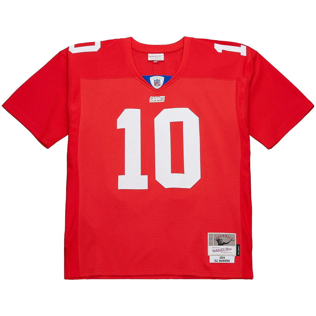 Zennovawear Eli Manning New York Giants 2004 Team Legacy Retired Player Big & Tall Jersey - Red