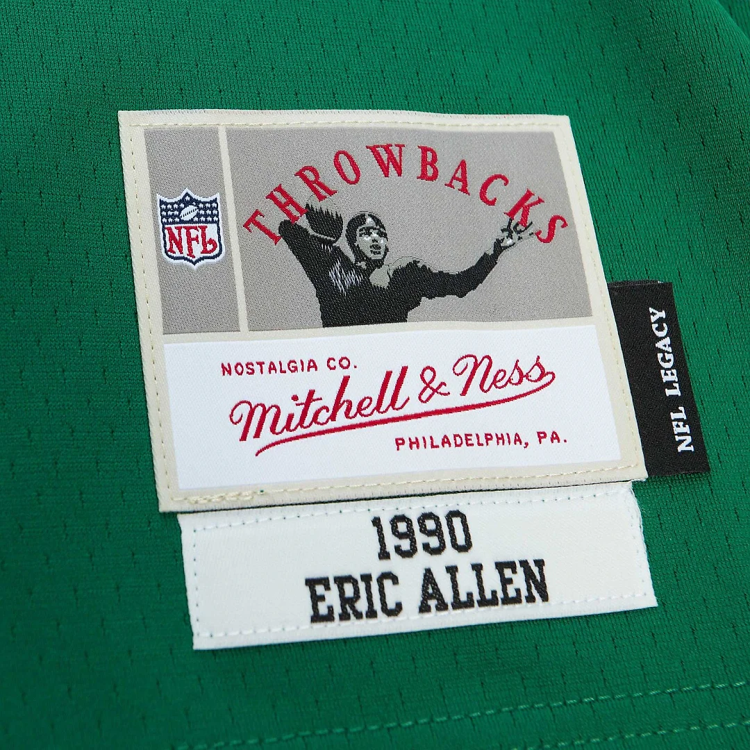 Zennovawear Eric Allen Philadelphia Eagles Legacy Replica Jersey - Kelly Green
