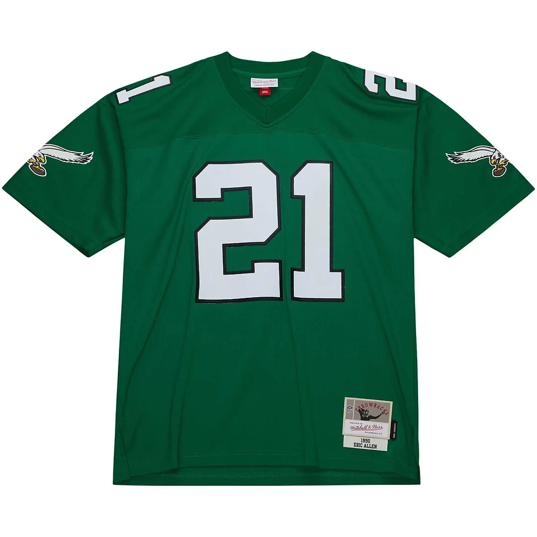 Zennovawear Eric Allen Philadelphia Eagles Legacy Replica Jersey - Kelly Green