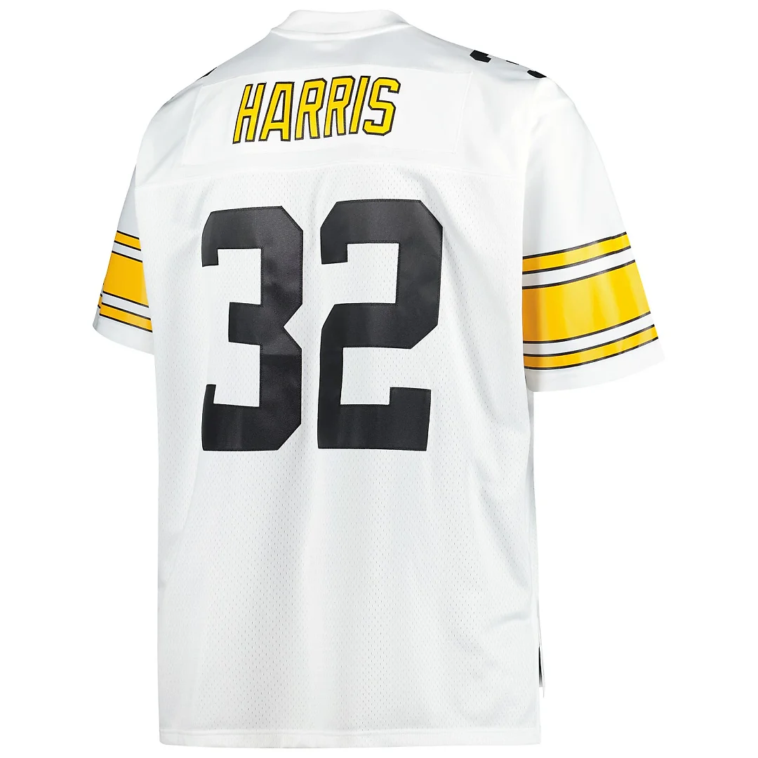 Zennovawear Franco Harris Pittsburgh Steelers Big & Tall 1976 Retired Player Replica Jersey - White