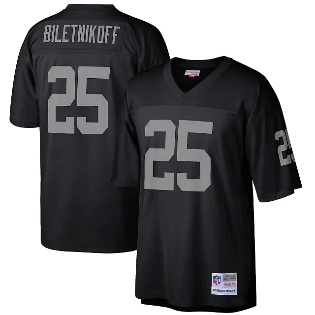 Zennovawear Fred Biletnikoff Las Vegas Raiders Retired Player Legacy Replica Jersey - Black