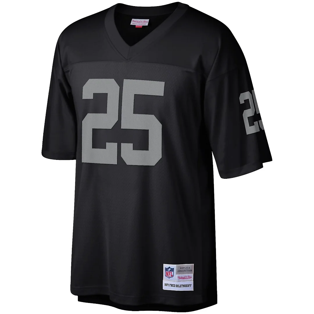 Zennovawear Fred Biletnikoff Las Vegas Raiders Retired Player Legacy Replica Jersey - Black