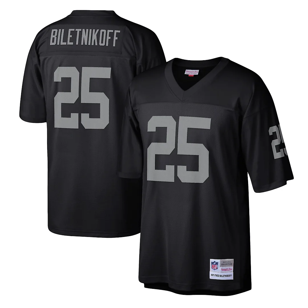 Zennovawear Fred Biletnikoff Las Vegas Raiders Legacy Replica Jersey - Black
