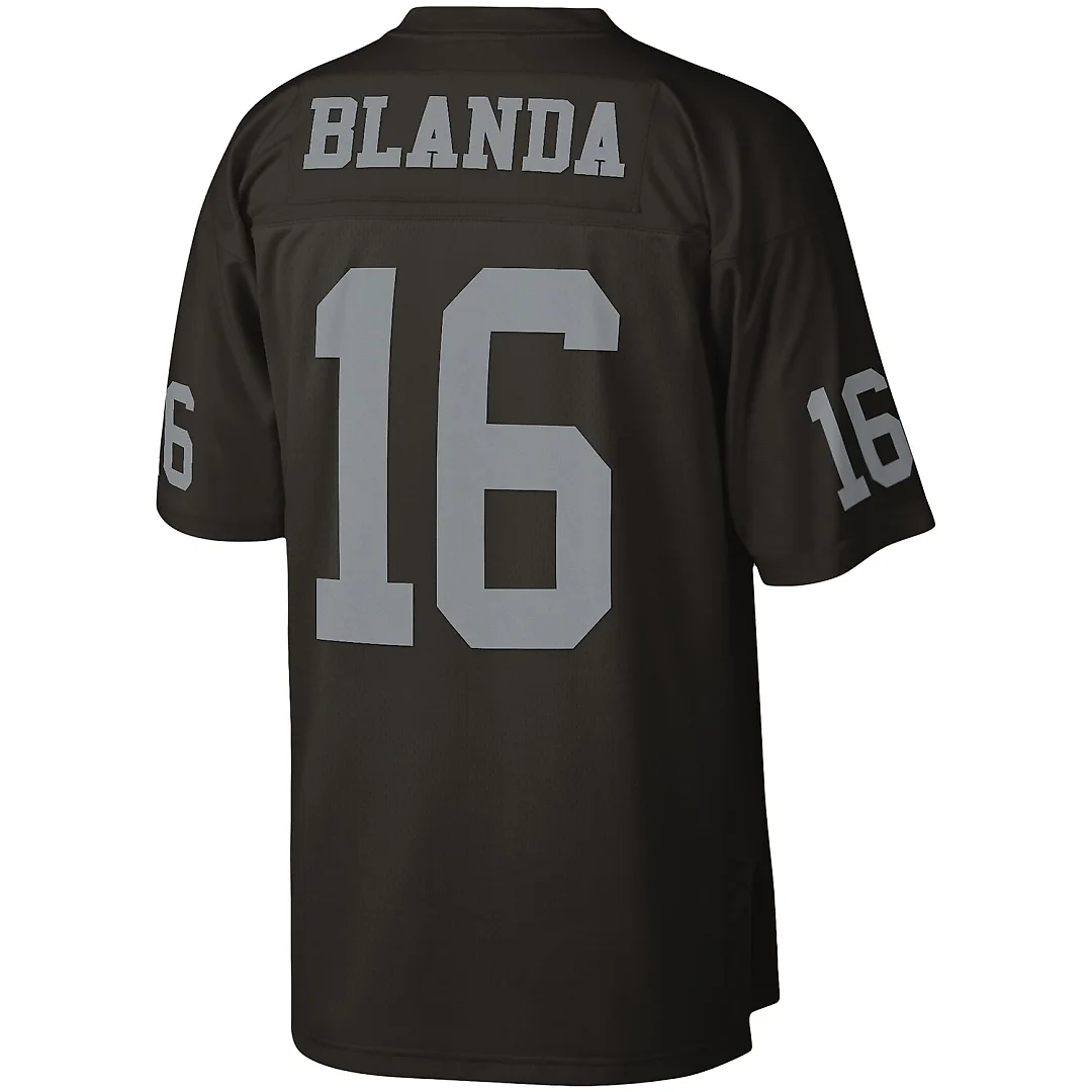 Zennovawear George Blanda Las Vegas Raiders Legacy Replica Jersey - Black