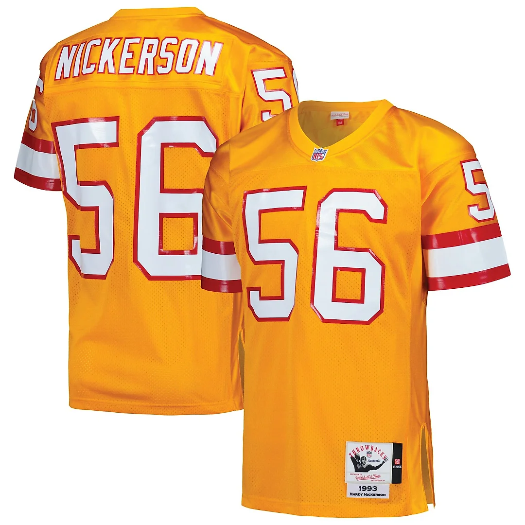 Zennovawear Hardy Nickerson Tampa Bay Buccaneers 1993 Authentic Throwback Retired Player Jersey - Orange