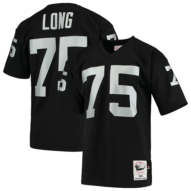 Zennovawear Howie Long Las Vegas Raiders 1983 Authentic Throwback Retired Player Jersey - Black