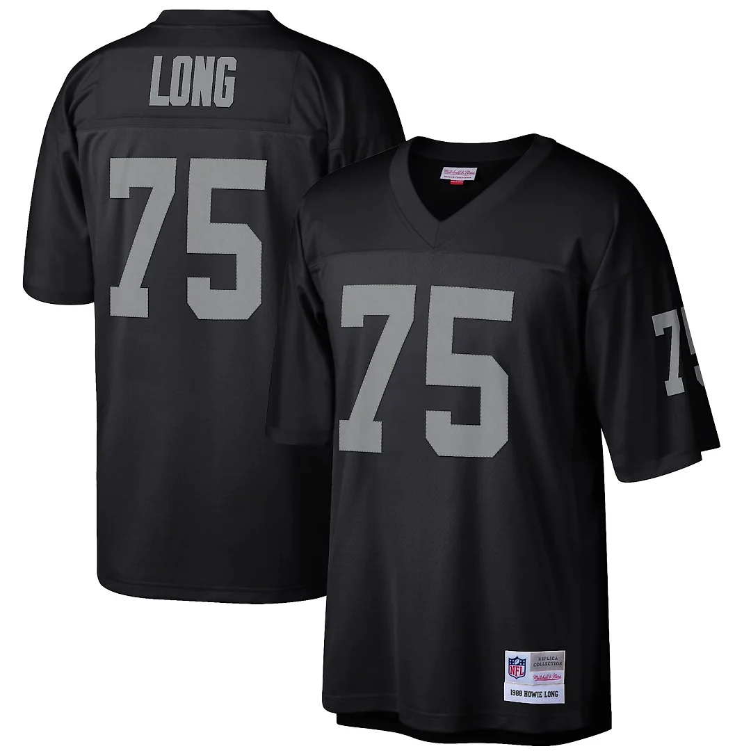 Zennovawear Howie Long Las Vegas Raiders Retired Player Legacy Replica Jersey - Black