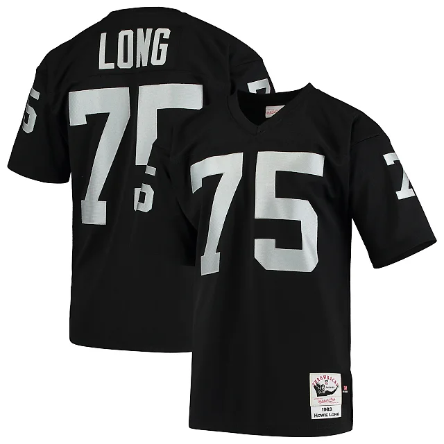Zennovawear Howie Long Las Vegas Raiders 1983 Authentic Throwback Retired Player Jersey - Black