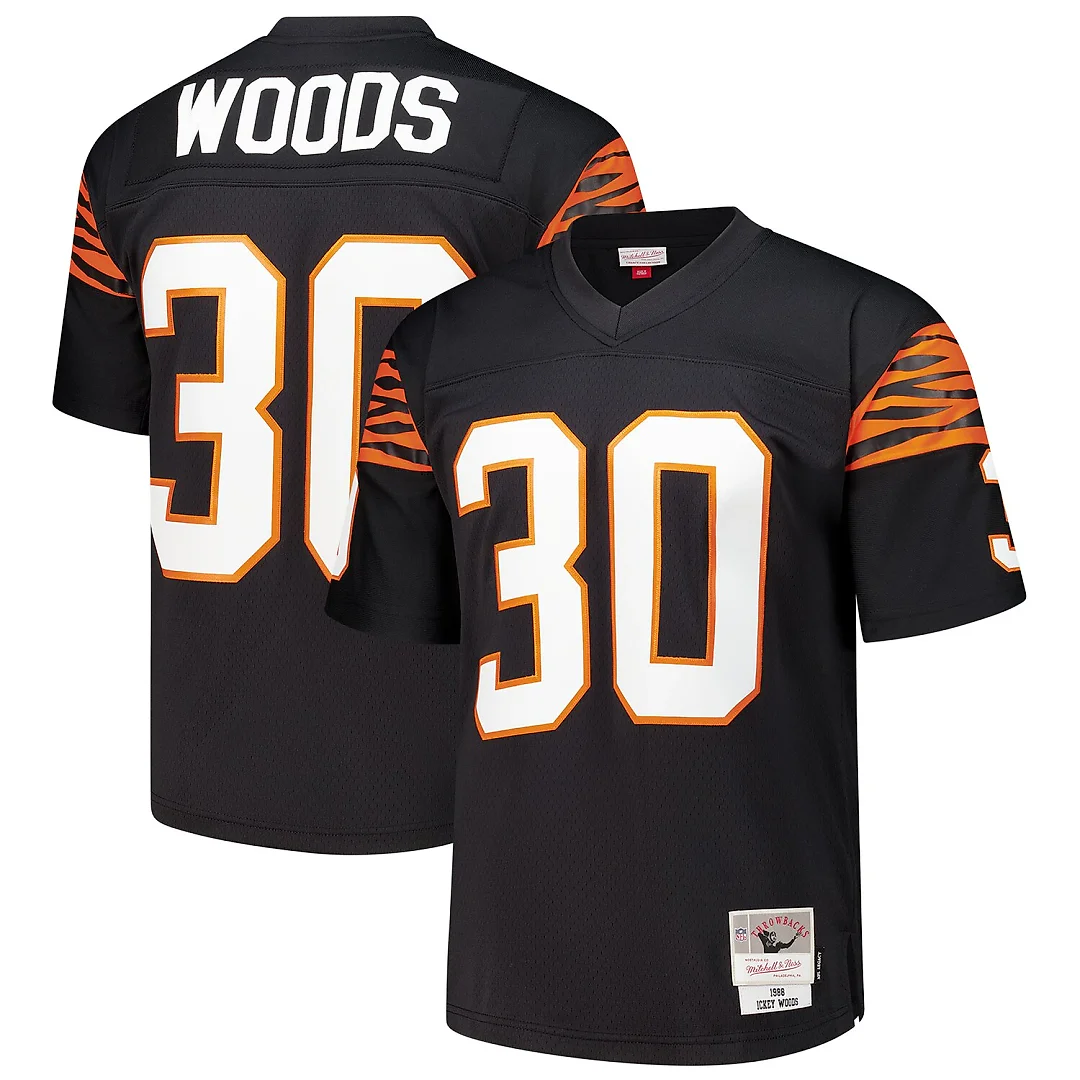 Zennovawear Ickey Woods Cincinnati Bengals 1988 Legacy Replica Jersey - Black