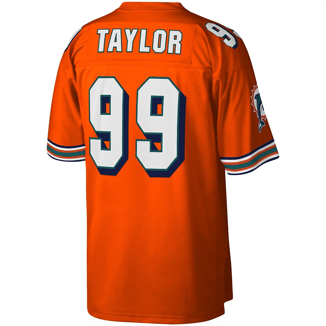 Zennovawear Jason Taylor Miami Dolphins Big & Tall 2004 Retired Player Replica Jersey - Orange