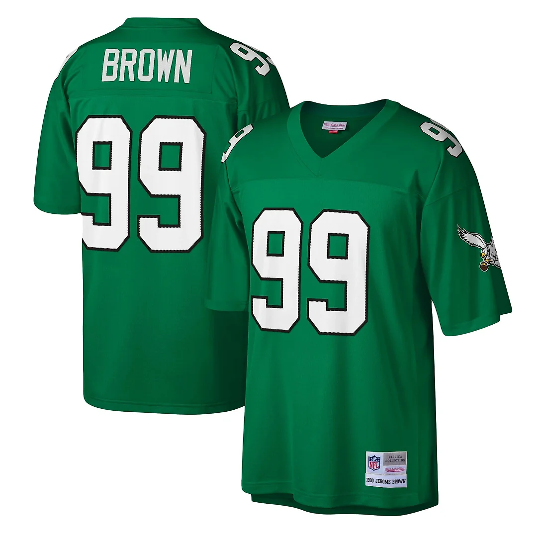 Zennovawear Jerome Brown Philadelphia Eagles Legacy Replica Jersey - Kelly Green