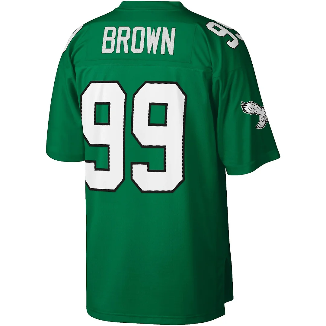 Zennovawear Jerome Brown Philadelphia Eagles Legacy Replica Jersey - Kelly Green