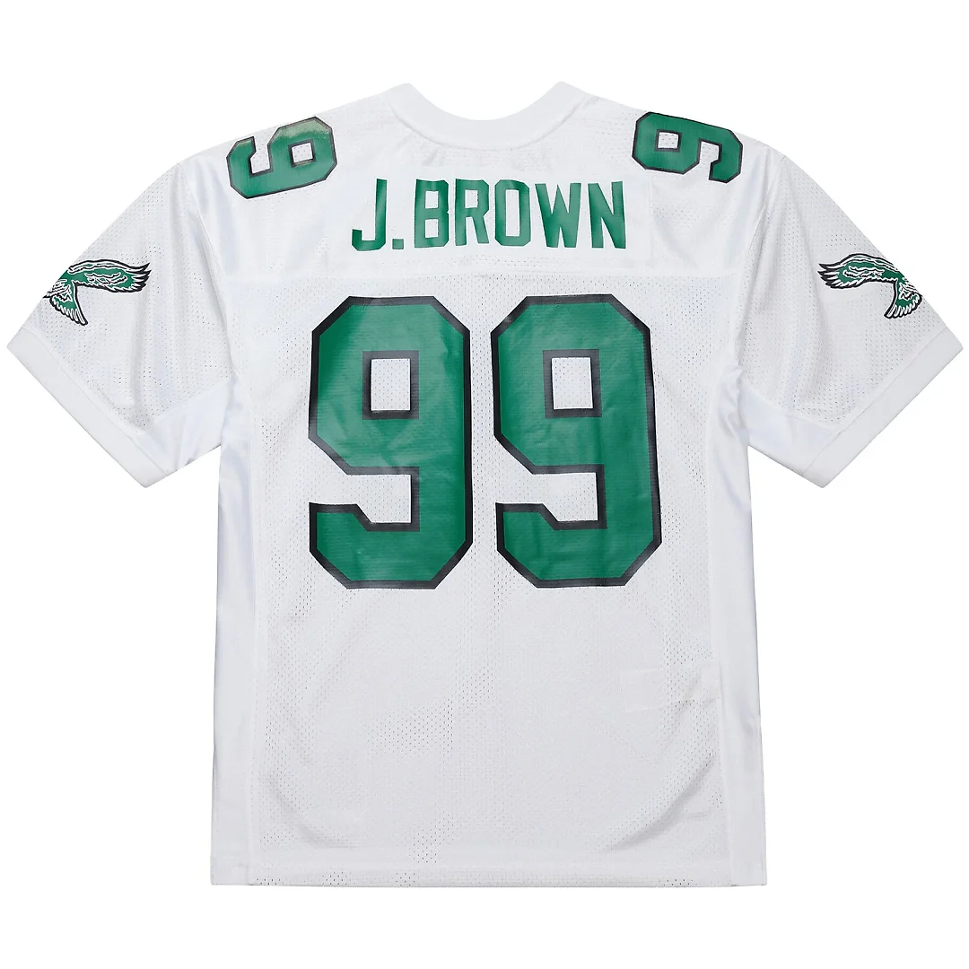 Zennovawear Jerome Brown Philadelphia Eagles 1991 Authentic Throwback Retired Player Jersey - White