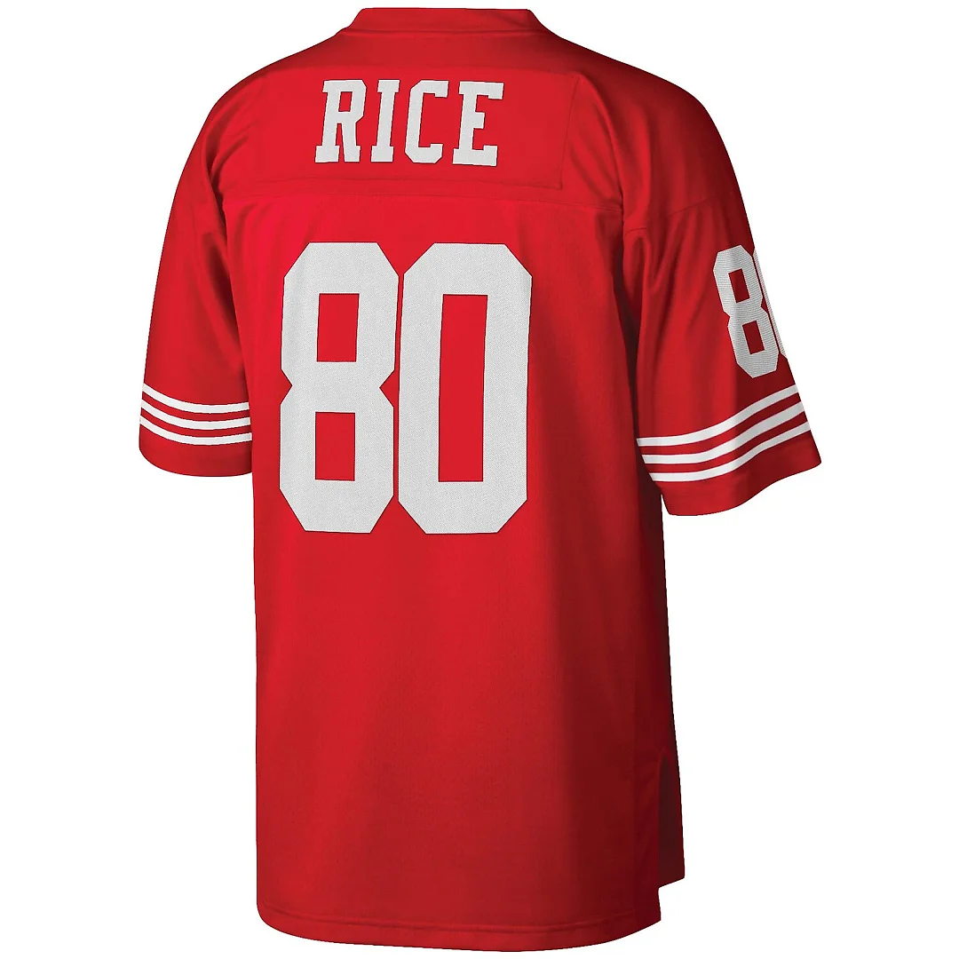 Zennovawear Jerry Rice San Francisco 49ers Big & Tall 1990 Retired Player Replica Jersey - Scarlet