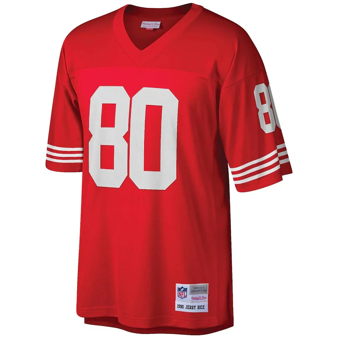 Zennovawear Jerry Rice San Francisco 49ers Big & Tall 1990 Retired Player Replica Jersey - Scarlet