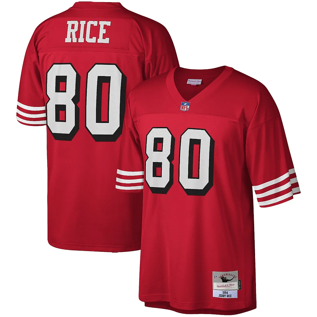 Zennovawear Jerry Rice San Francisco 49ers Legacy Replica Jersey - Scarlet