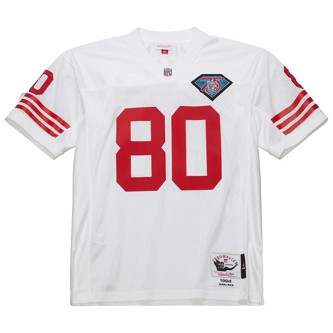 Zennovawear Jerry Rice San Francisco 49ers 1994 Authentic Throwback Retired Player Jersey - White