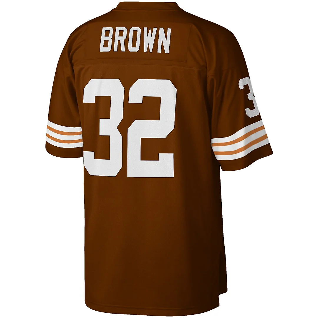 Zennovawear Jim Brown Cleveland Browns Big & Tall 1963 Retired Player Replica Jersey - Brown