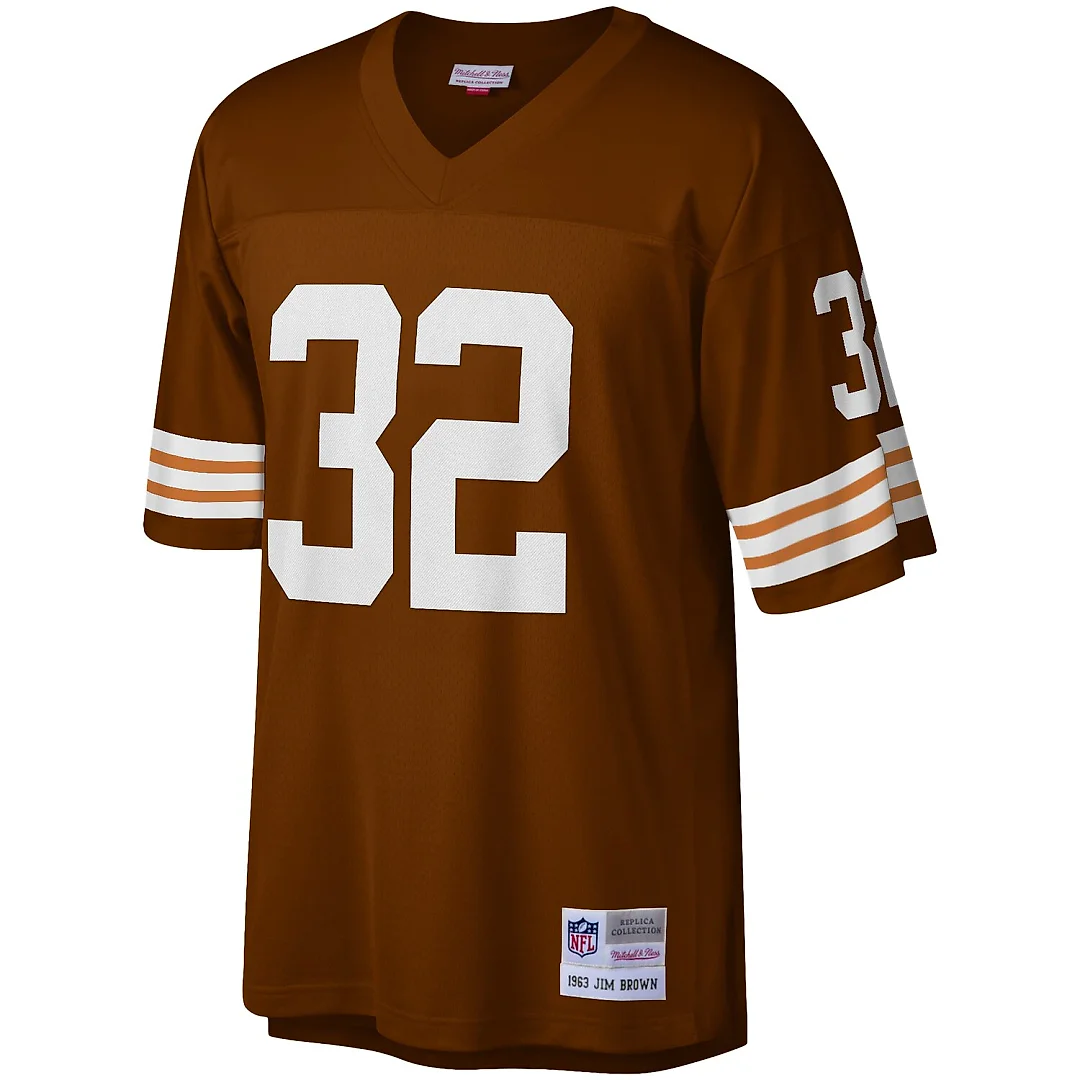 Zennovawear Jim Brown Cleveland Browns Legacy Replica Jersey - Brown