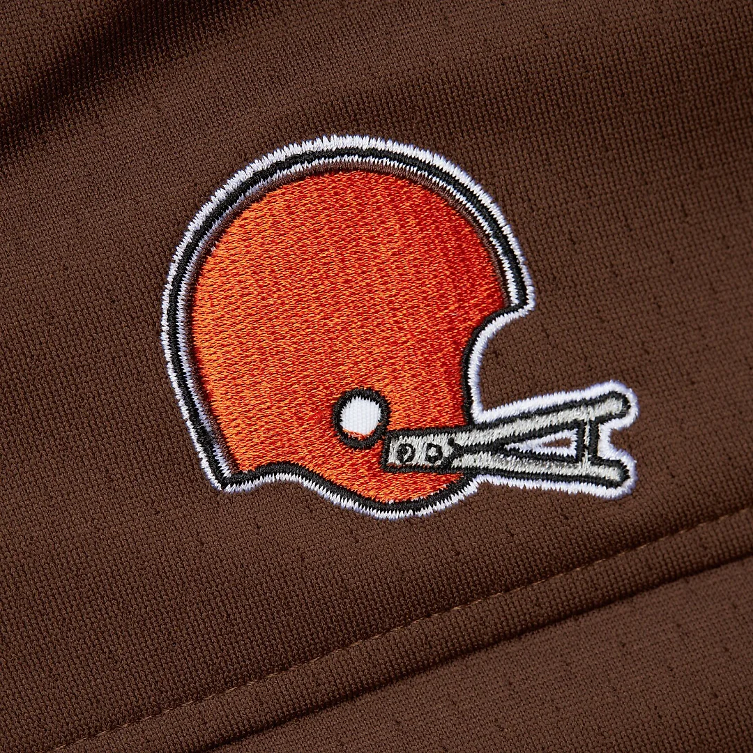 Zennovawear Jim Brown Cleveland Browns Player Name & Number Hoodie Legacy Jersey - Brown