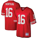 Zennovawear Joe Montana San Francisco 49ers Big & Tall 1990 Retired Player Replica Jersey - Scarlet