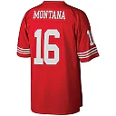 Zennovawear Joe Montana San Francisco 49ers Big & Tall 1990 Retired Player Replica Jersey - Scarlet