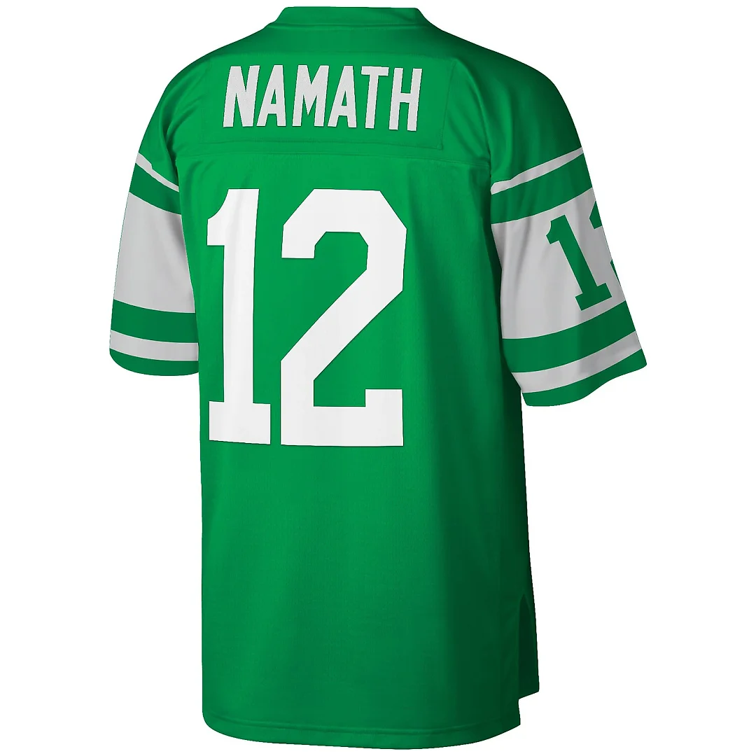 Zennovawear Joe Namath New York Jets Big & Tall 1968 Retired Player Replica Jersey - Green