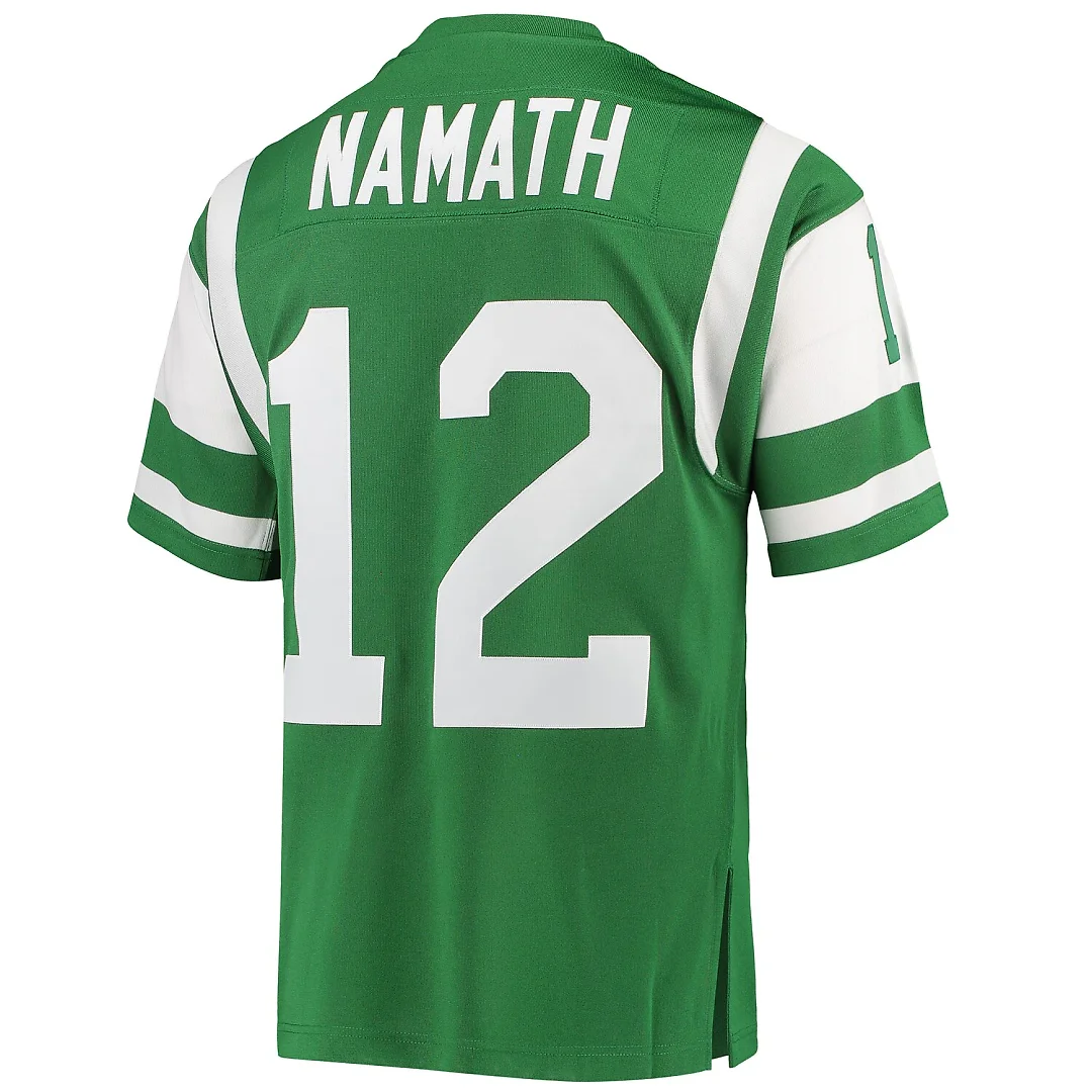Zennovawear Joe Namath New York Jets 1968 Authentic Throwback Retired Player Jersey - Green